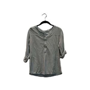 Soft Surroundings light mint crew neck everyday 3/4 sleeve top